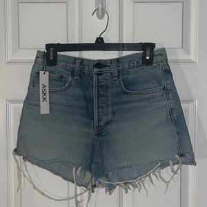 ASKKNY distressed denim shorts